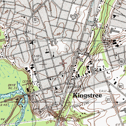 Topographic Map of Saint Albans Episcopal Church, SC