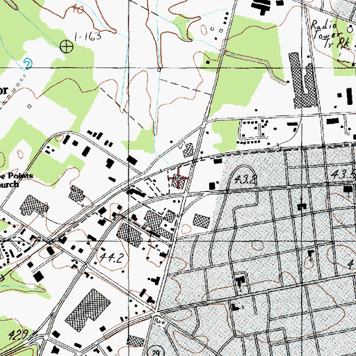 Topographic Map of Florence Post Office, SC
