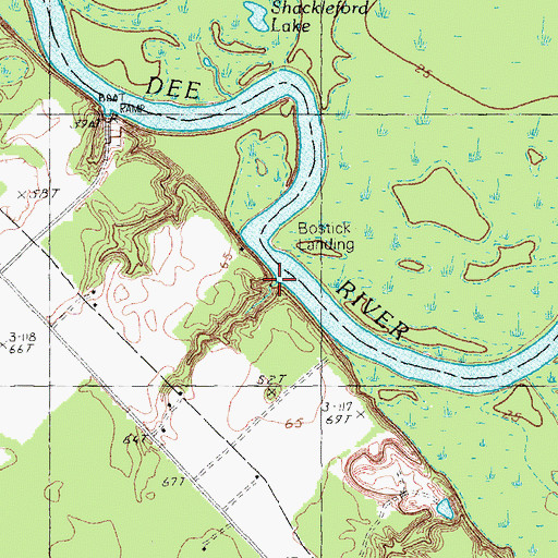 Topographic Map of Stone Landing, SC