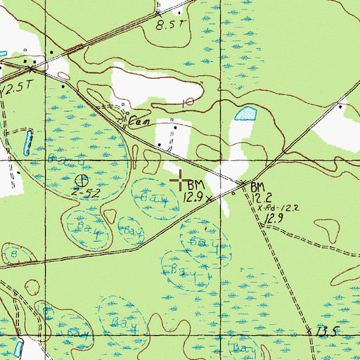 Topographic Map of WMIW-AM (Atlantic Beach), SC