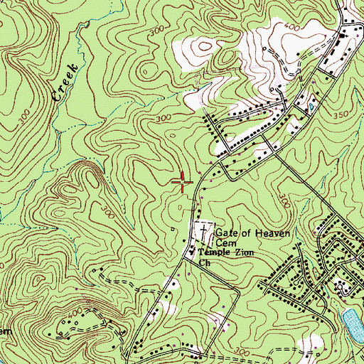 Topographic Map of WBAJ-AM (Blythewood), SC