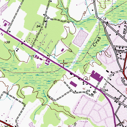 Topographic Map of WBIG-AM (Conway), SC