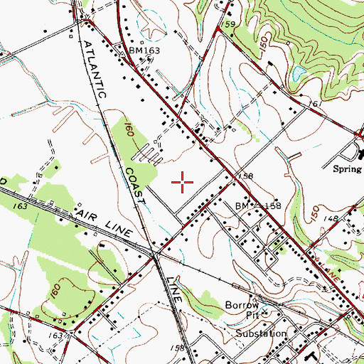 Topographic Map of WDAR-AM (Darlington), SC