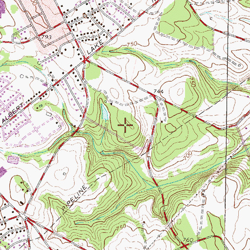Topographic Map of WRIX-AM (Homeland Park), SC
