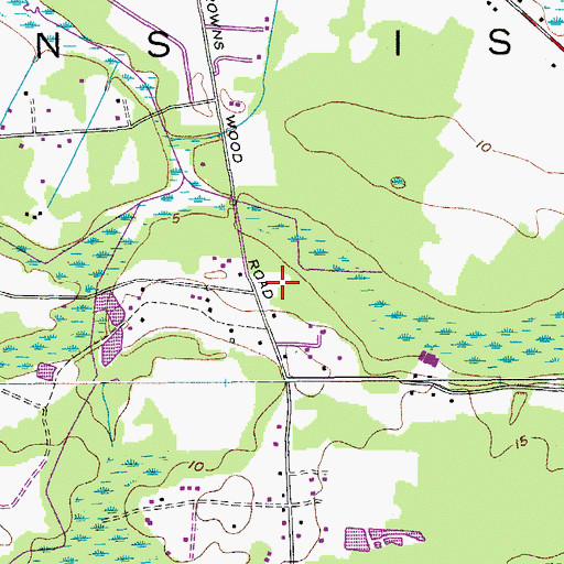 Topographic Map of WWRJ-AM (James Island), SC