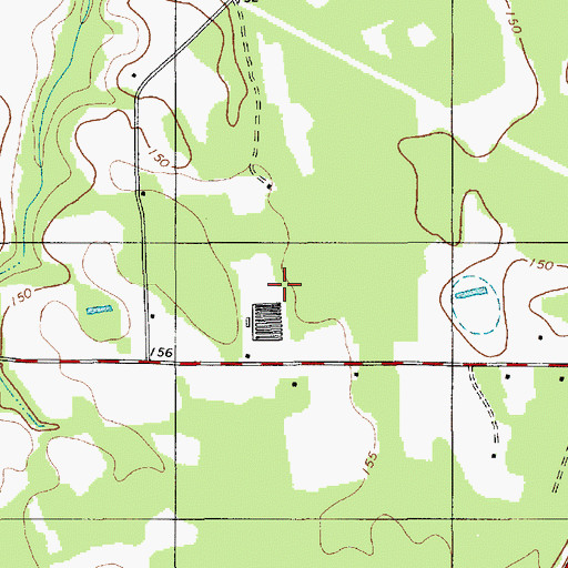 Topographic Map of WYMB-AM (Manning), SC