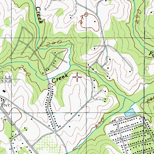 Topographic Map of WORD-AM (Spartanburg), SC