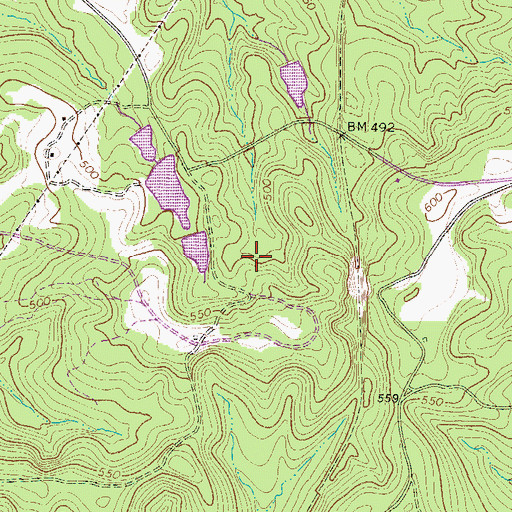 Topographic Map of WRXR-FM (Aiken), SC