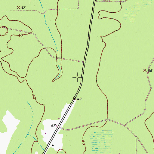 Topographic Map of WGTN-FM (Andrews), SC