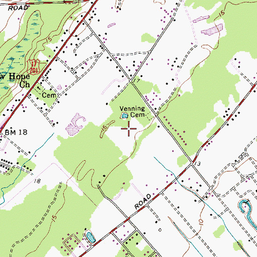 Topographic Map of WEZL-FM (Charleston), SC