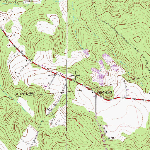 Topographic Map of WCNA-FM (Clearwater), SC