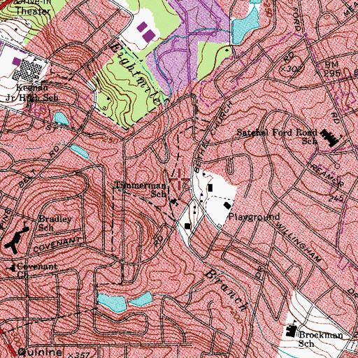 Topographic Map of WAAS-FM (Columbia), SC