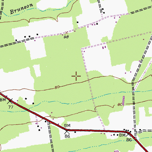 Topographic Map of WHMC-FM (Conway), SC