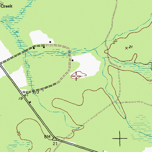 Topographic Map of WBPR-FM (Georgetown), SC