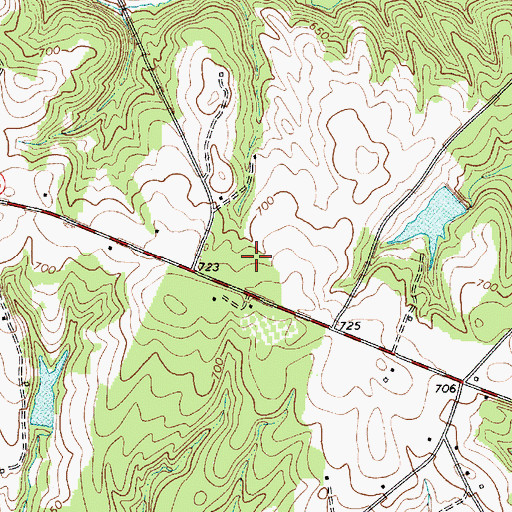 Topographic Map of WSSL-FM (Gray Court), SC