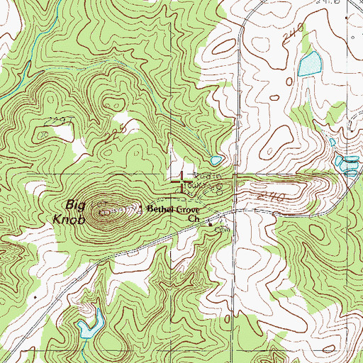 Topographic Map of WSSL-FM (Gray Court), SC