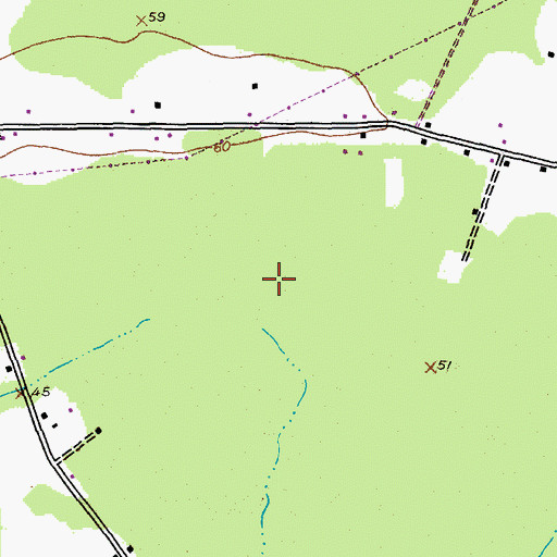 Topographic Map of WLGI-FM (Hemingway), SC