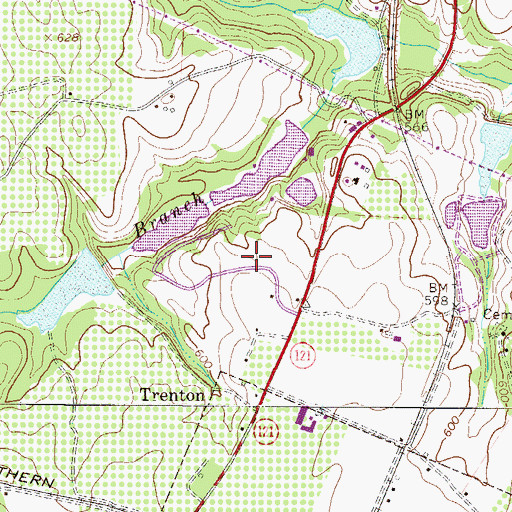 Topographic Map of WKSX-FM (Johnston), SC