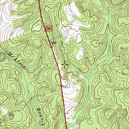 Topographic Map of WRHM-FM (Lancaster), SC