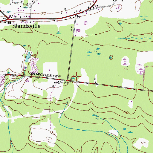 Topographic Map of WYFH-FM (North Charleston), SC