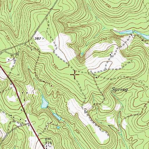 Topographic Map of WRLX-FM (Orangeburg), SC