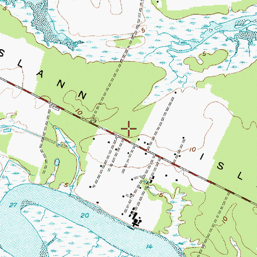 Topographic Map of WMGL-FM (Ravenel), SC