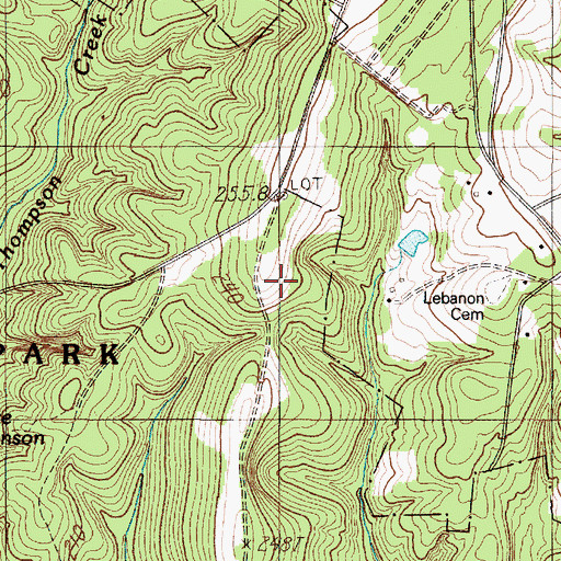 Topographic Map of WRET-TV (Spartanburg), SC