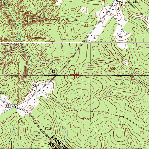 Topographic Map of Thornhill School (historical), SC