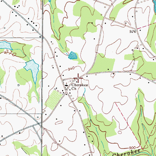 Topographic Map of Maud, SC