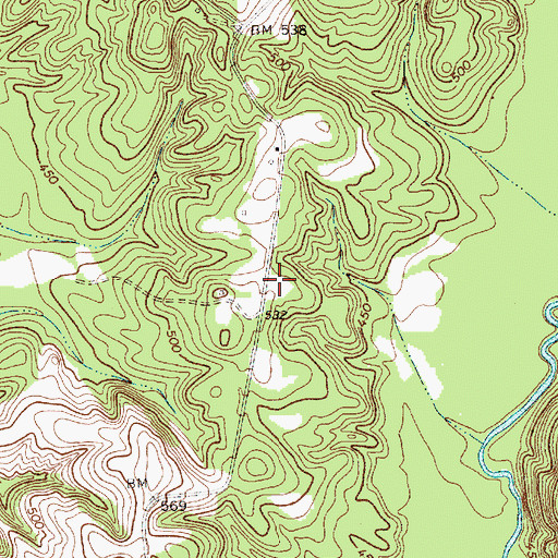 Topographic Map of Saint Paul Church (historical), SC