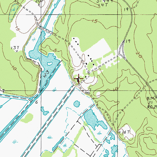 Topographic Map of Rose Hill Plantation, SC