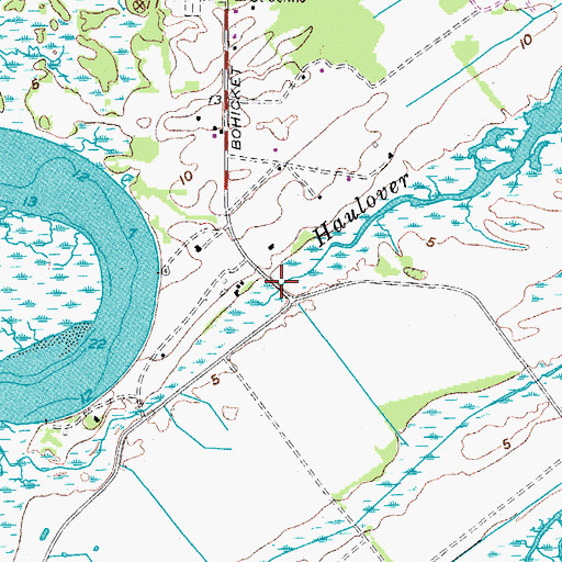 Topographic Map of Andell Bridge, SC