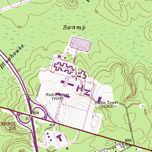 Topographic Map of Baptist College at Charleston, SC