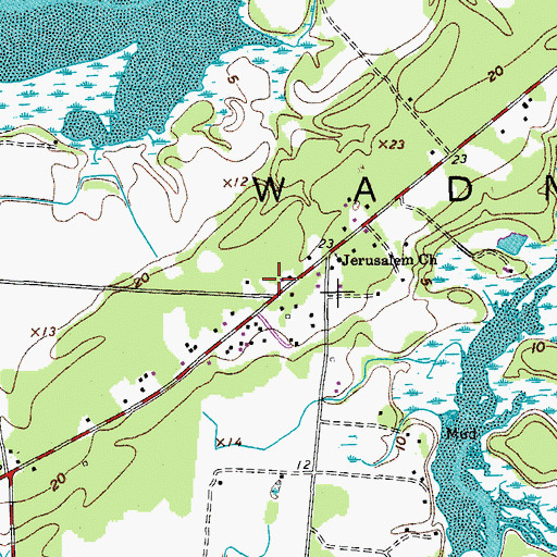 Topographic Map of Bears Bluff School (historical), SC