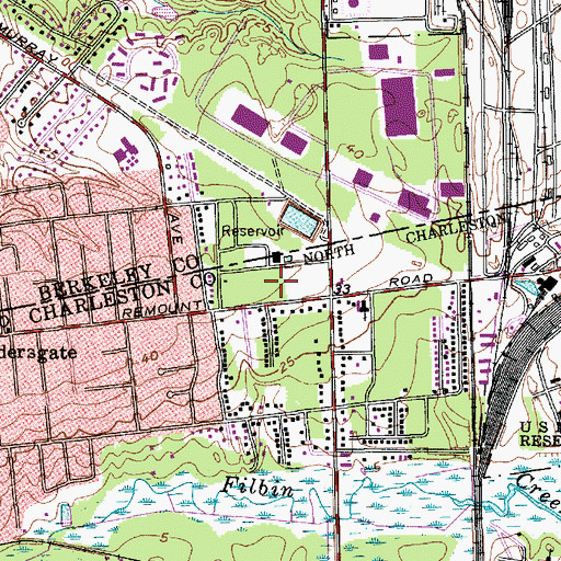 Topographic Map of Bentley Park, SC