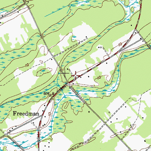 Topographic Map of Bethel Church (historical), SC