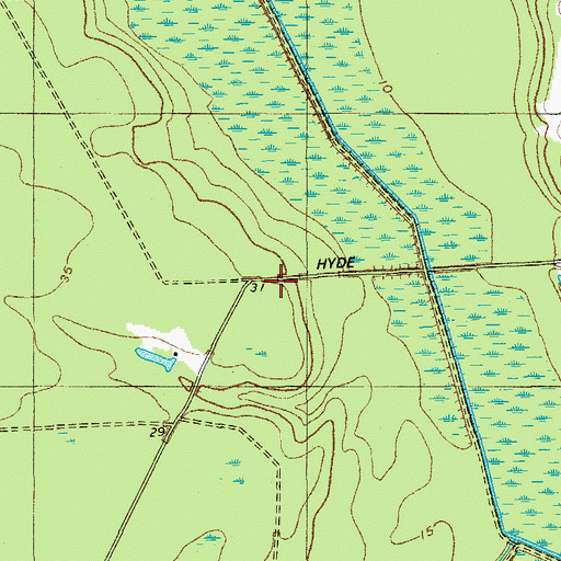 Topographic Map of Boyle School (historical), SC
