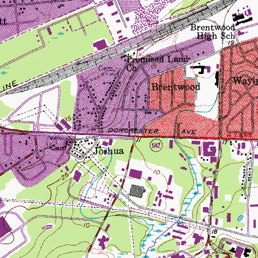 Topographic Map of Brentwood Shopping Center, SC