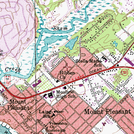 Topographic Map of Brook Green Meadow, SC