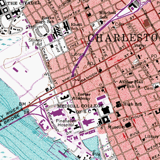 Topographic Map of Central Reformed Methodist Union Episcopal Church, SC