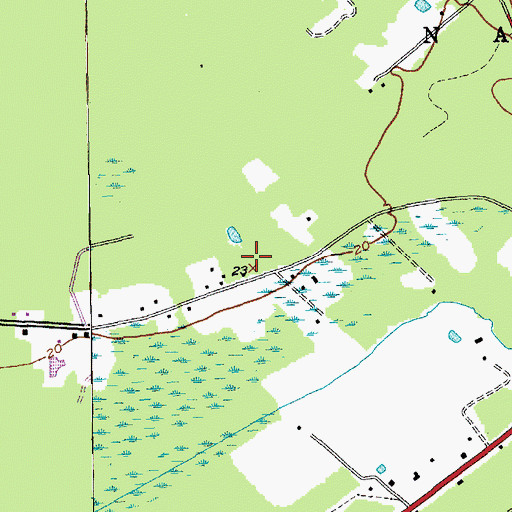 Topographic Map of Chain Gang Camp Number 5 (historical), SC