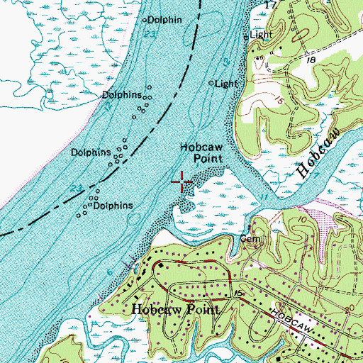 Topographic Map of Charleston County, SC