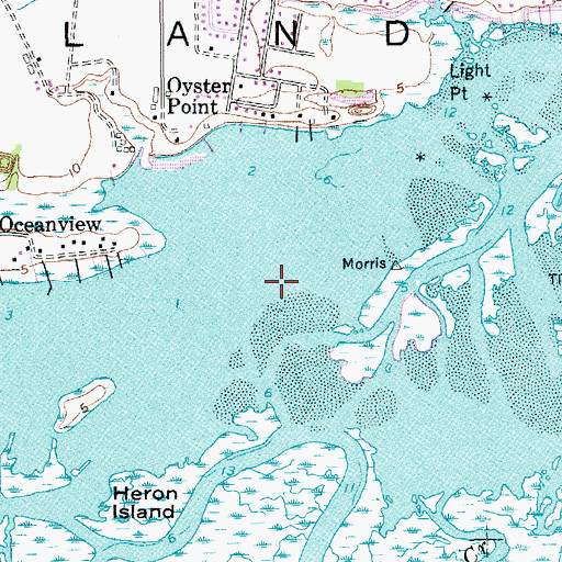 Topographic Map of Clark Sound, SC