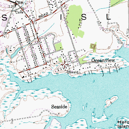 Topographic Map of Clarks Sound, SC