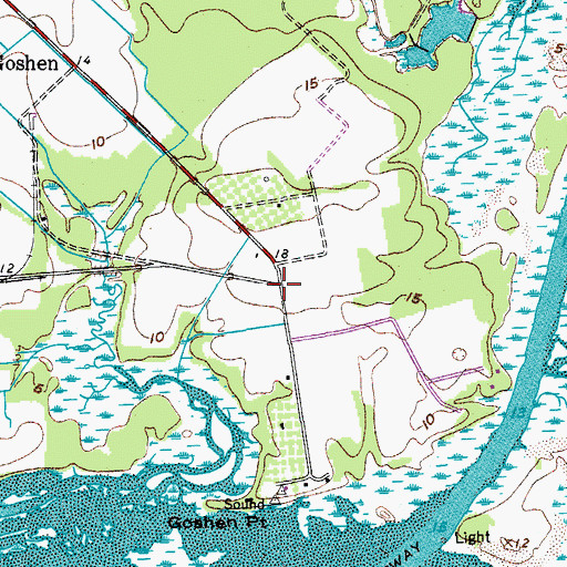 Topographic Map of Clementia (historical), SC