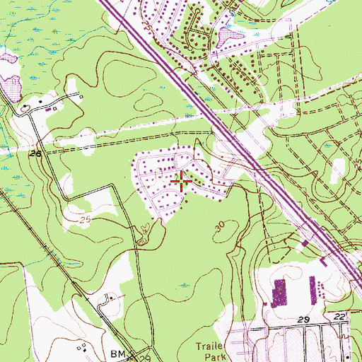 Topographic Map of Colony North, SC