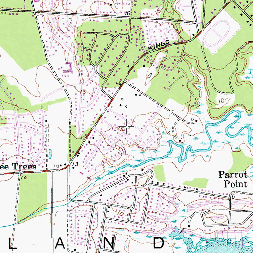 Topographic Map of Dellwood, SC
