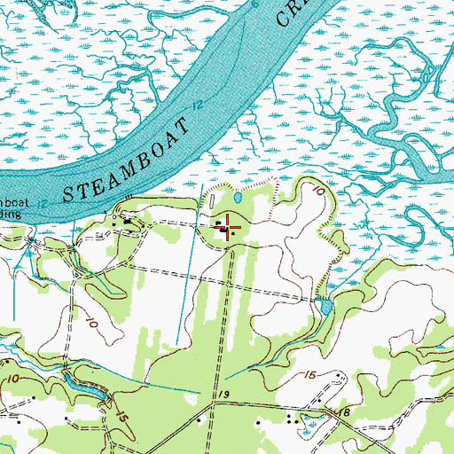 Topographic Map of Dodge Plantation, SC