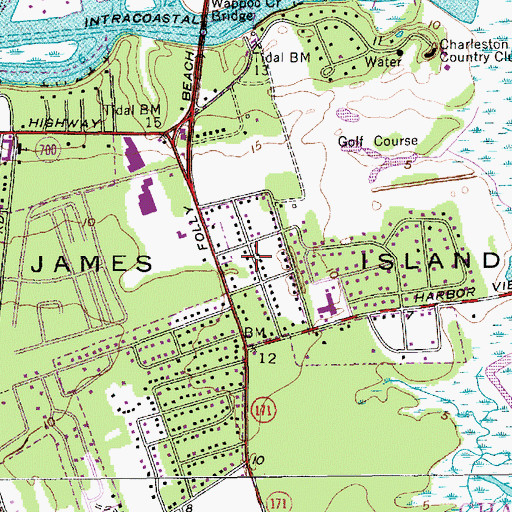 Topographic Map of Dogwood Park, SC