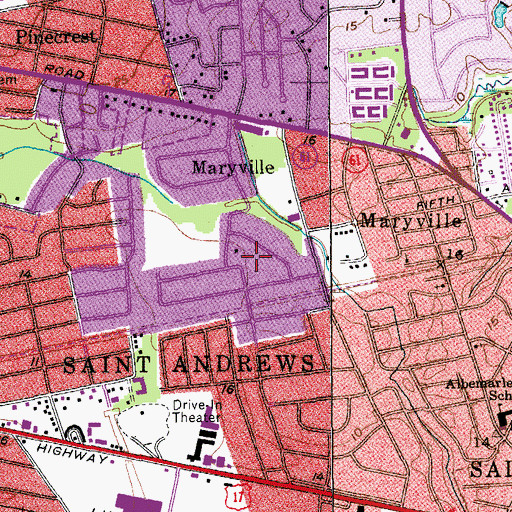 Topographic Map of Forest Acres West, SC